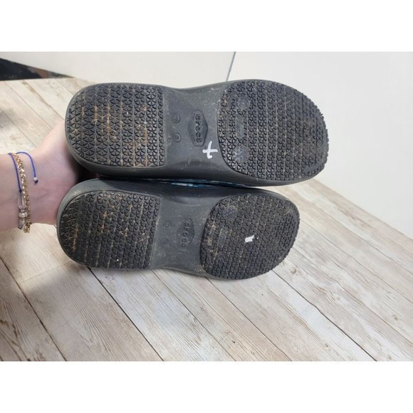 Crocs Dual Comfort Neria Pro II Graphic Clogs Slip Resistant 205385 Women Size 8 - Picture 7 of 10